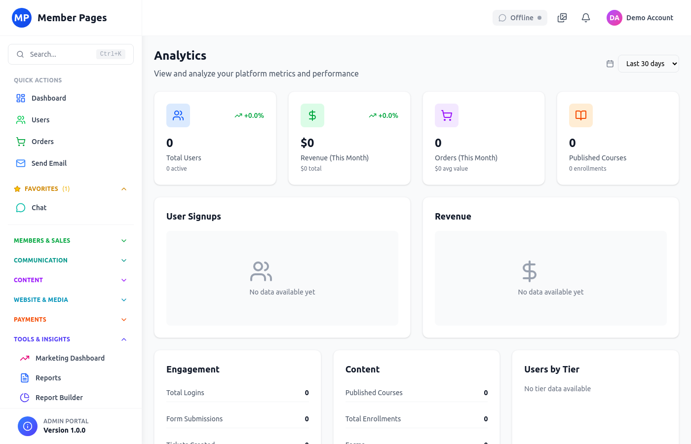 Analytics Dashboard